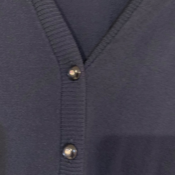 Jones New York Petite Navy Blue Cardigan Sweater sz PL - Picture 4 of 7